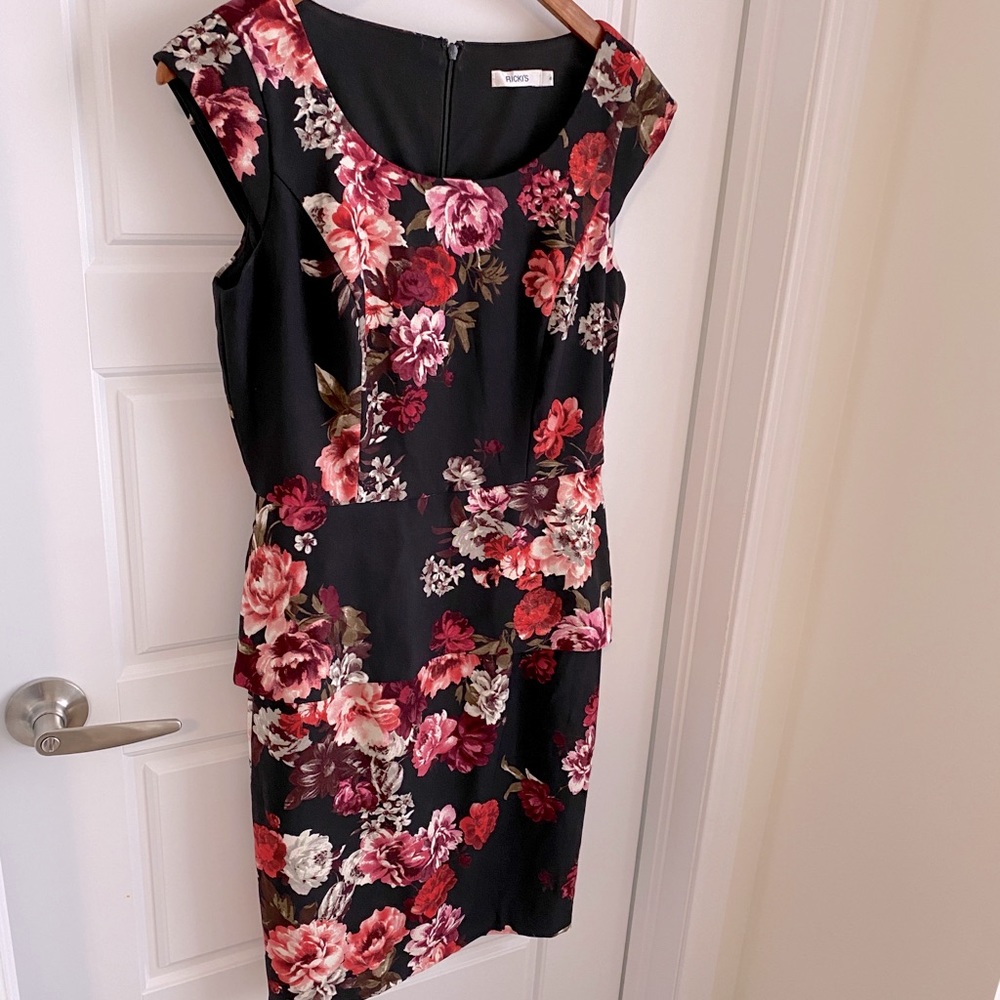 Floral Peplum Dress
